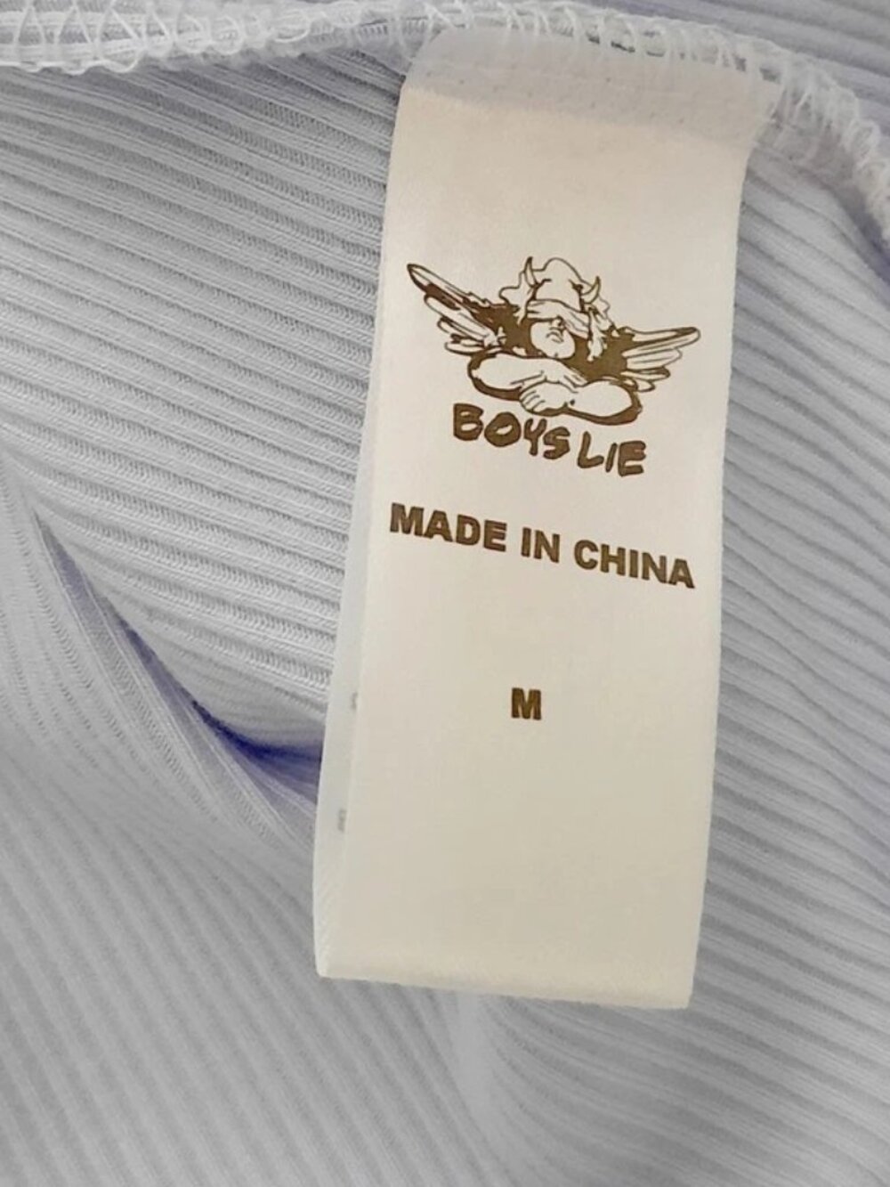 Boys Lie Locked In Rib Maxi Dress Maxi Light Blue Size M NWT - Picture 12 of 13